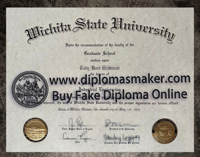 purchase realistic Wichita State University diploma